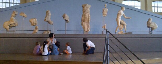 ritratto con bambini montemartini