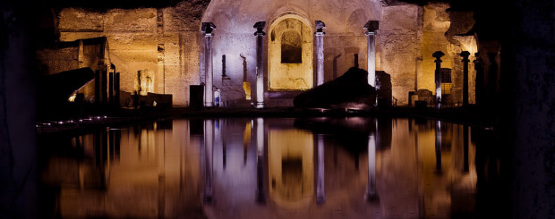 Villa Adriana by night